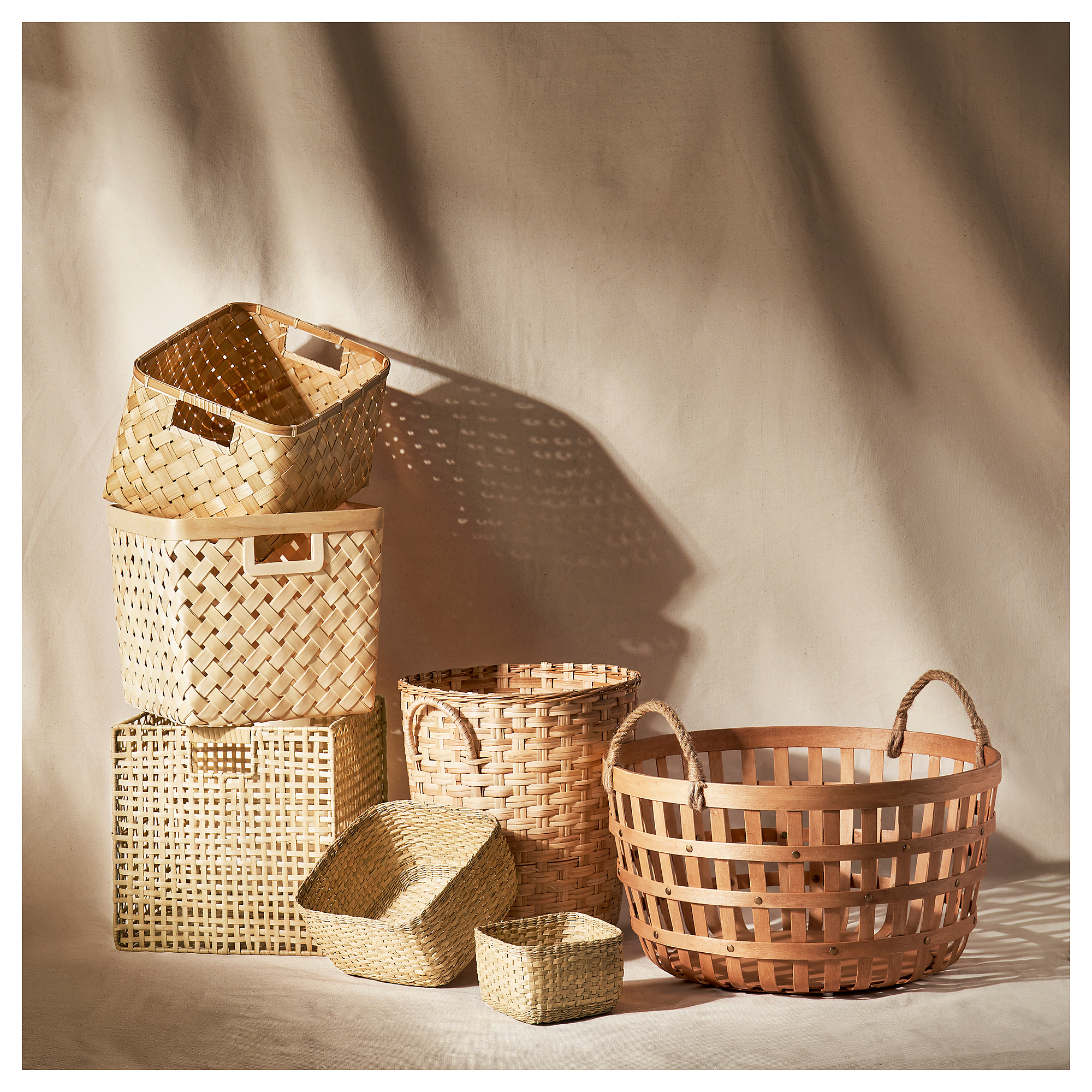TRUMMIS Wastepaper basket, handmade rattan - IKEA