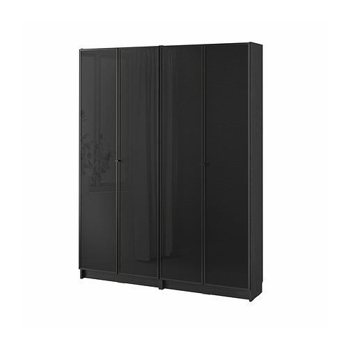 BLÅLIDEN Vitrine, noir, 35x32x151 cm - IKEA