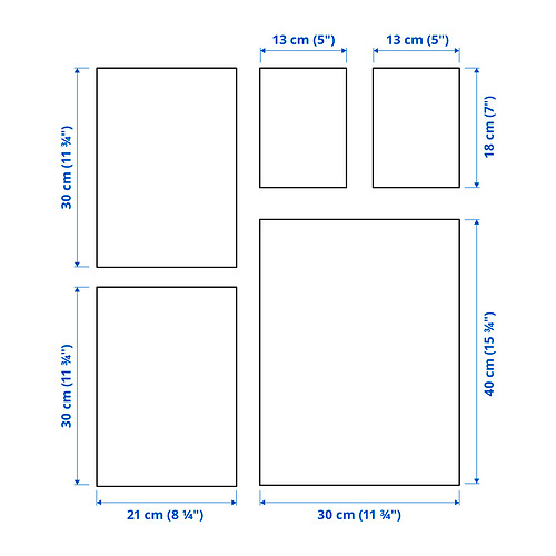 RÖDALM poster, set of 5