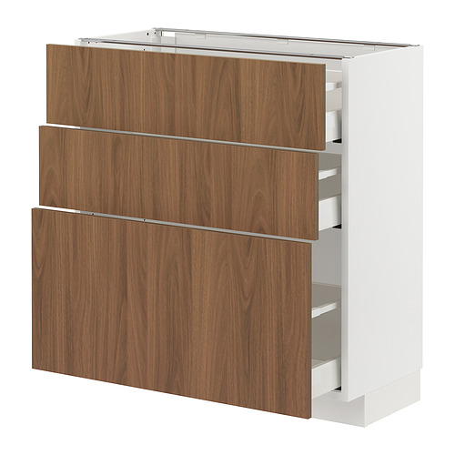 METOD/MAXIMERA base cabinet with 3 drawers