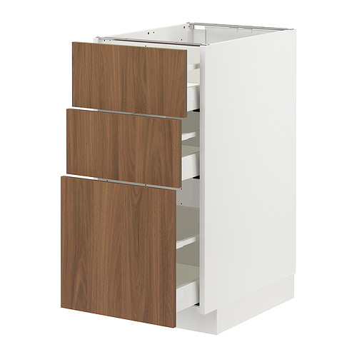 METOD/MAXIMERA base cabinet with 3 drawers