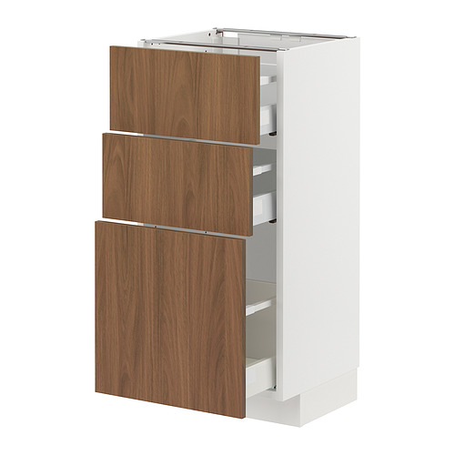 METOD/MAXIMERA base cabinet with 3 drawers