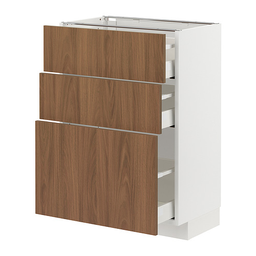 METOD/MAXIMERA base cabinet with 3 drawers