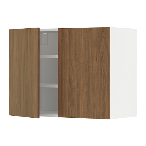 METOD wall cabinet with shelves/2 doors