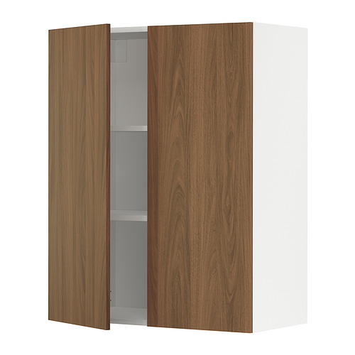 METOD wall cabinet with shelves/2 doors