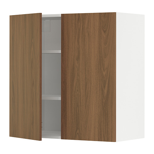 METOD wall cabinet with shelves/2 doors