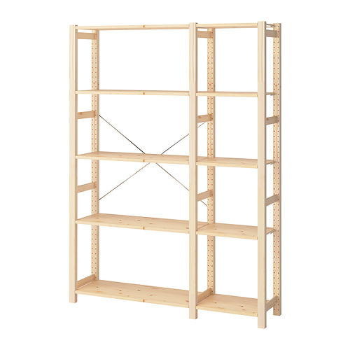 IVAR, 2 sections/shelves