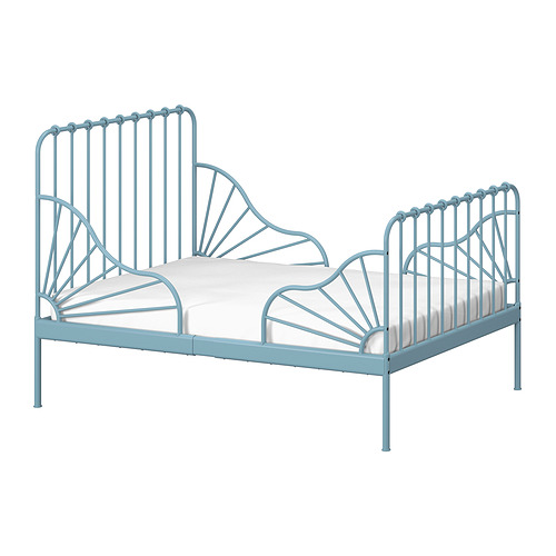 MINNEN, ext bed frame with slatted bed base