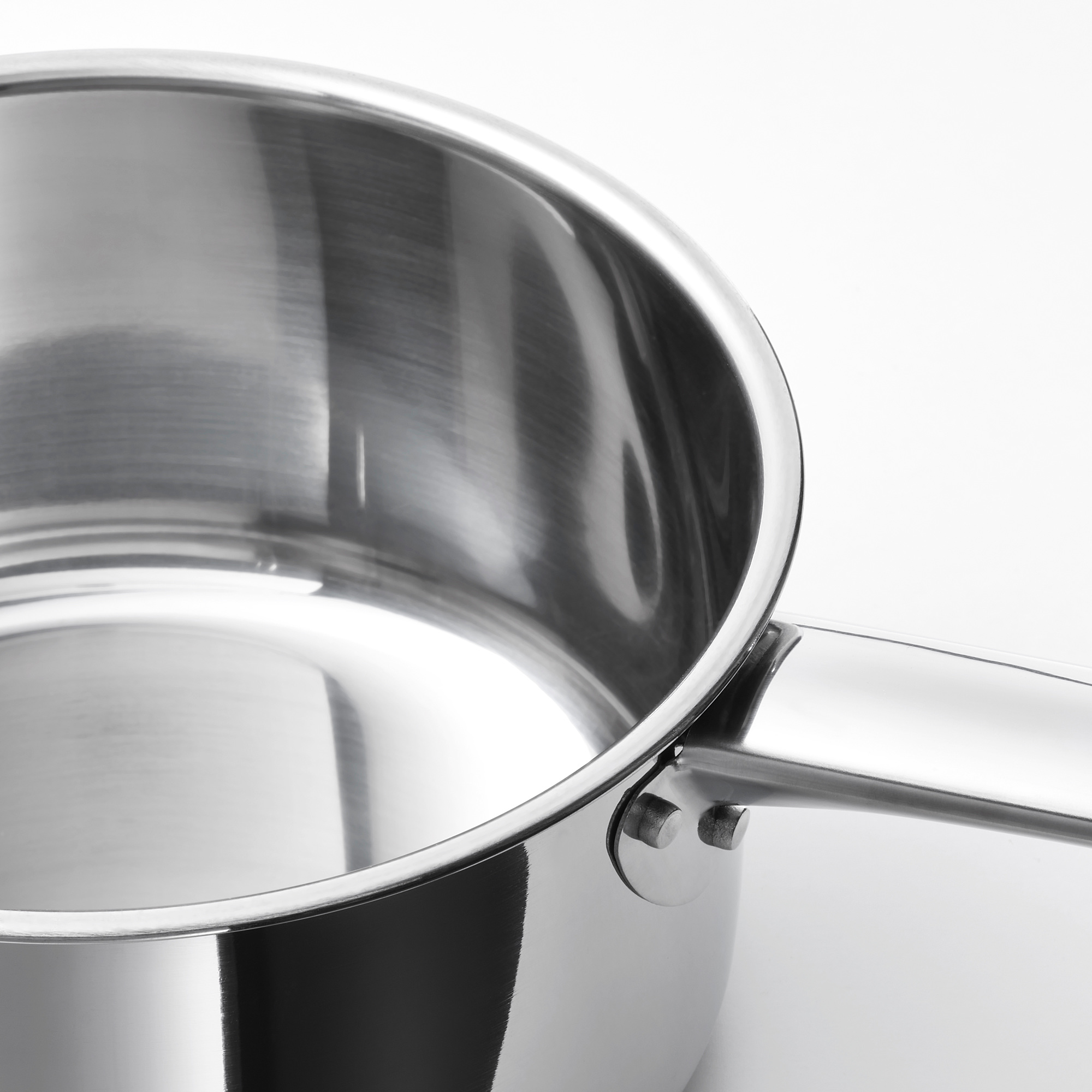 SENSUELL Frying pan, stainless steel, gray, Height: 2 Diameter