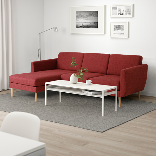 SMEDSTORP, 3-seat sofa with chaise longue