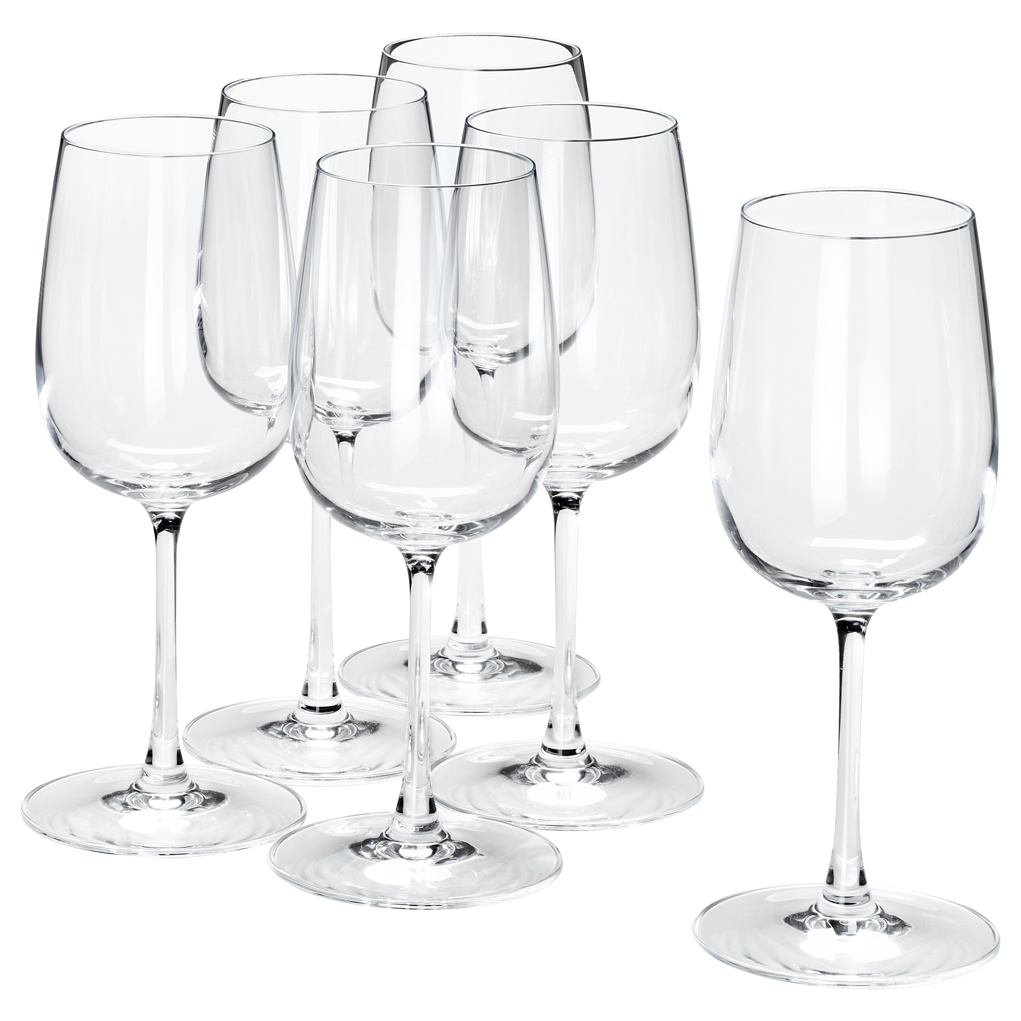 STORSINT Red wine glass, clear glass, Height: 8 Package quantity: 6 pack -  IKEA