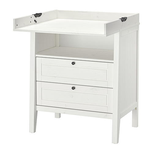 SUNDVIK, changing table/chest of drawers