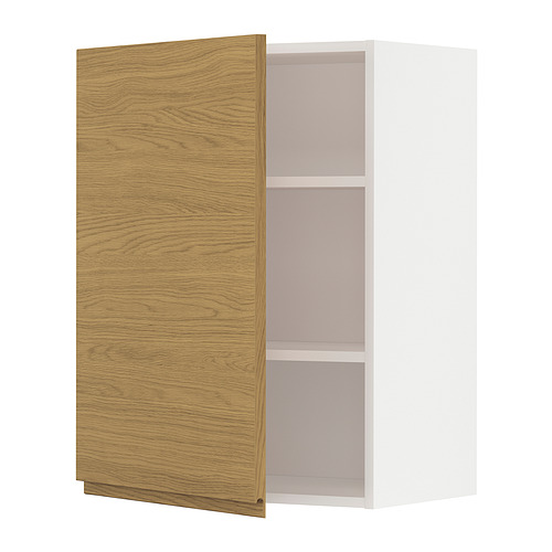 METOD wall cabinet with shelves