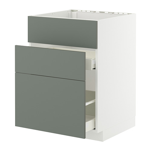 METOD/MAXIMERA base cab f sink+3 fronts/2 drawers