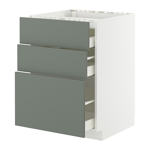 METOD/MAXIMERA base cab f hob/3 fronts/3 drawers