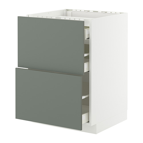 METOD/MAXIMERA base cab f hob/2 fronts/3 drawers