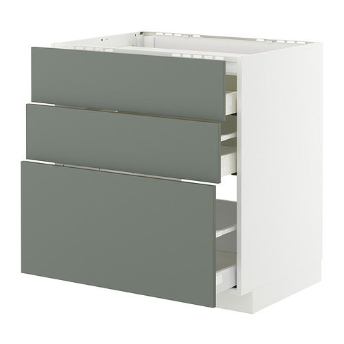 METOD/MAXIMERA base cab f hob/3 fronts/3 drawers