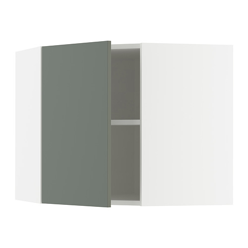 METOD corner wall cabinet with shelves