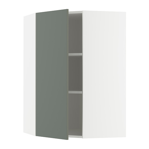 METOD corner wall cabinet with shelves