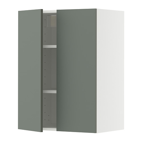 METOD wall cabinet with shelves/2 doors