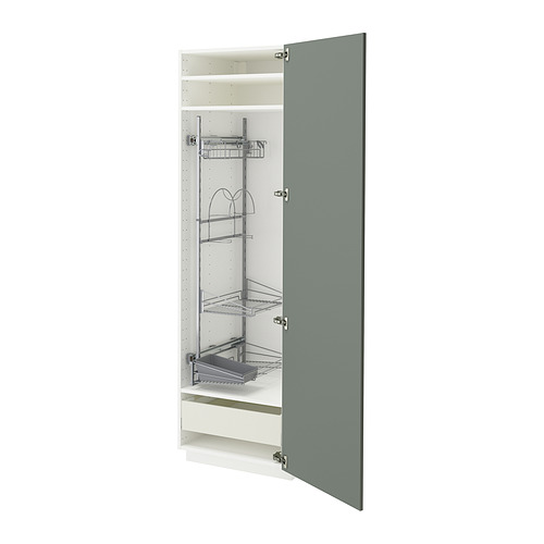 METOD/MAXIMERA high cabinet with cleaning interior