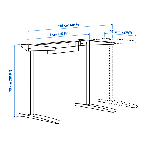 RELATERA underframe for table top