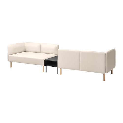 LILLEHEM, 4-seat modular sofa with side table