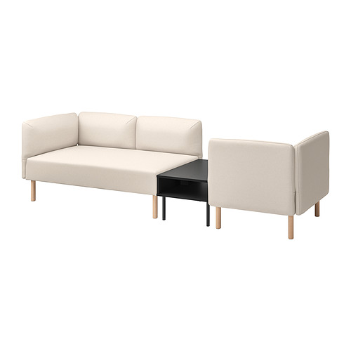 LILLEHEM, 3-seat modular sofa with side table