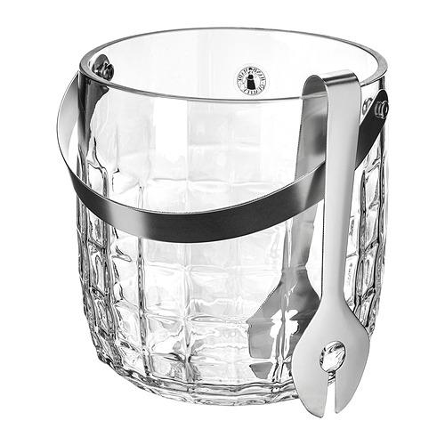 FRÖJDA, ice bucket with tongs