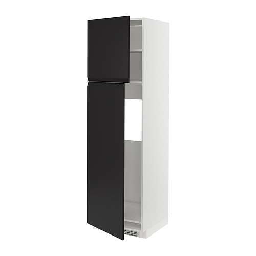 METOD high cabinet for fridge w 2 doors