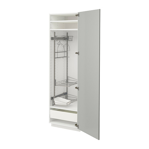 METOD/MAXIMERA, high cabinet with cleaning interior