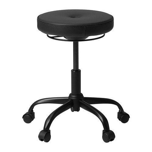 BLYKOBB, stool with castors