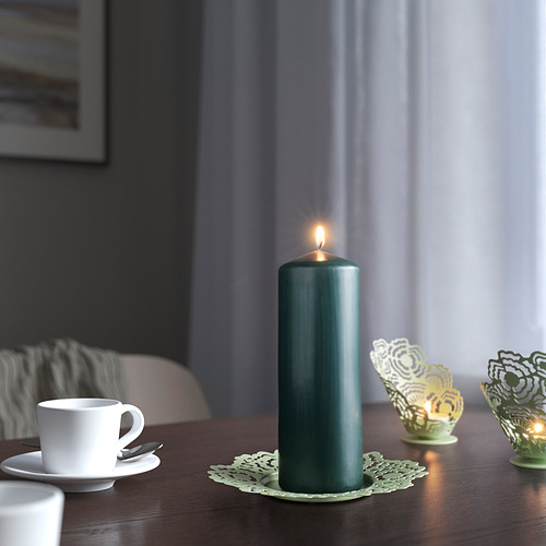 FENOMEN, unscented pillar candle