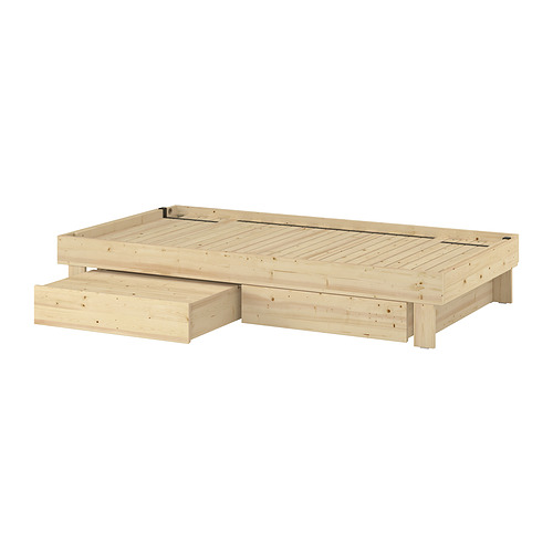 GLAMBERGET, extendable bed with storage