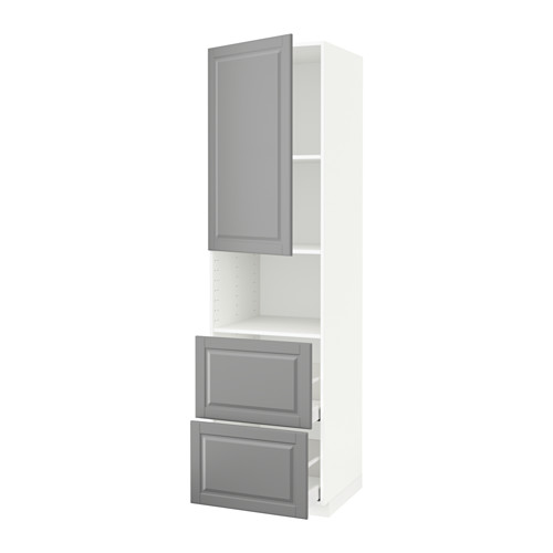 METOD/MAXIMERA hi cab f micro w door/2 drawers