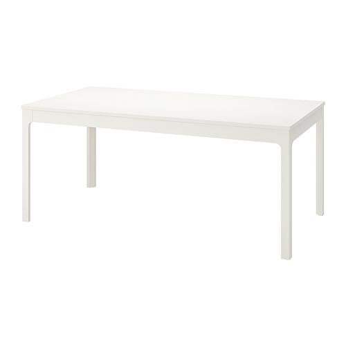 EKEDALEN Table extensible, blanc 80/120x70 cm - IKEA