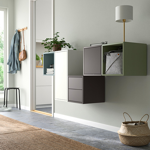 EKET, wall-mounted cabinet combination