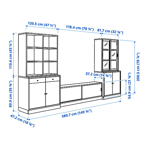 TONSTAD TV storage combination