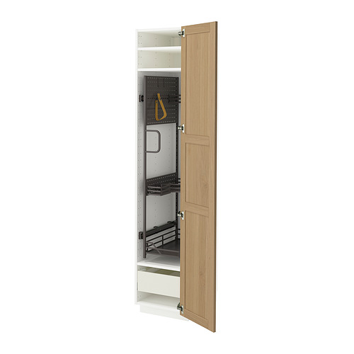 METOD/MAXIMERA high cabinet with cleaning interior