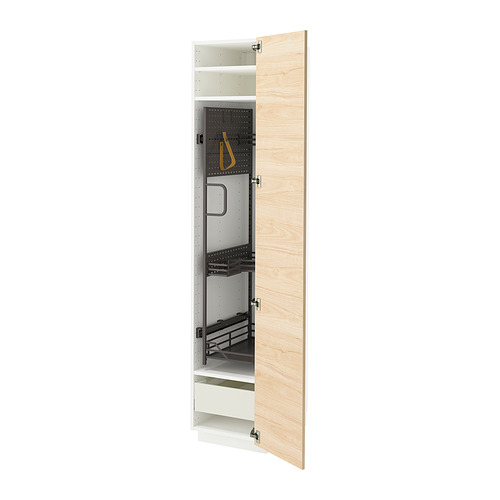 METOD/MAXIMERA high cabinet with cleaning interior