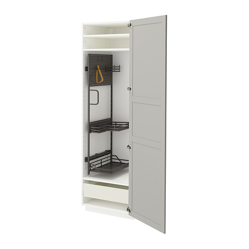 METOD/MAXIMERA high cabinet with cleaning interior