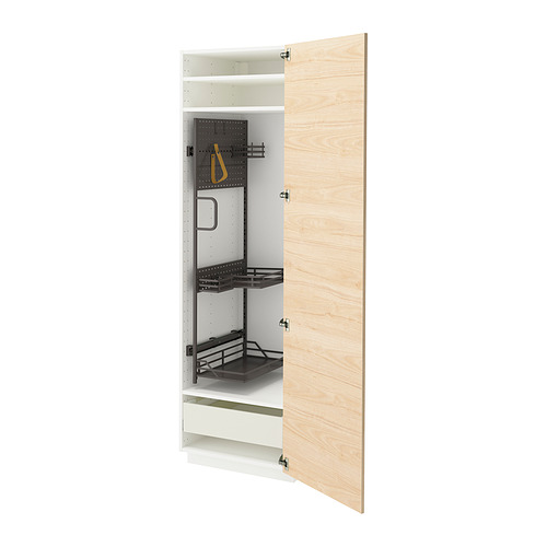 METOD/MAXIMERA high cabinet with cleaning interior