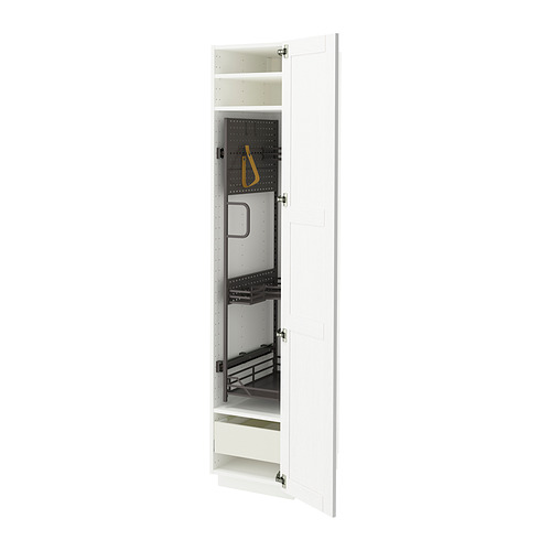 METOD/MAXIMERA high cabinet with cleaning interior