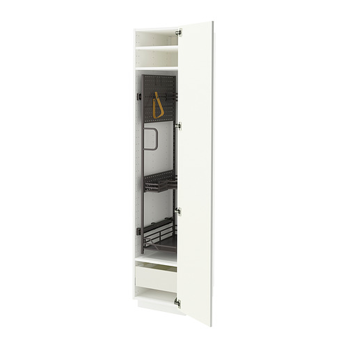 METOD/MAXIMERA high cabinet with cleaning interior