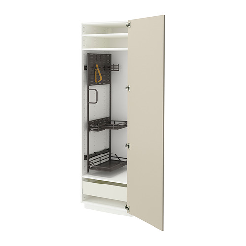 METOD/MAXIMERA high cabinet with cleaning interior