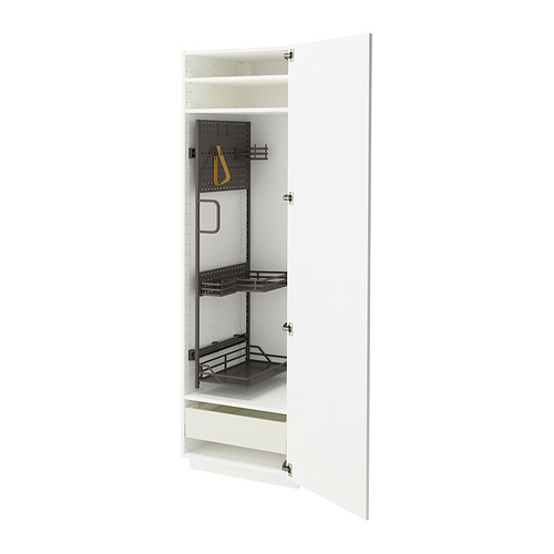 METOD/MAXIMERA high cabinet with cleaning interior