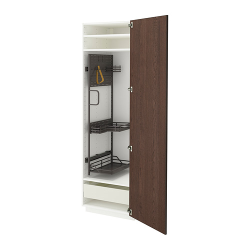 METOD/MAXIMERA high cabinet with cleaning interior