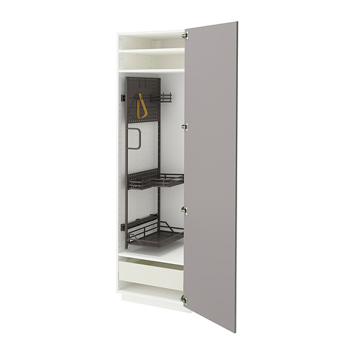 METOD/MAXIMERA high cabinet with cleaning interior