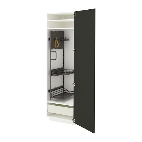 METOD/MAXIMERA high cabinet with cleaning interior