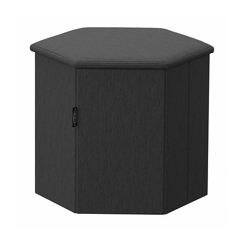 KJUGE, pouffe with storage